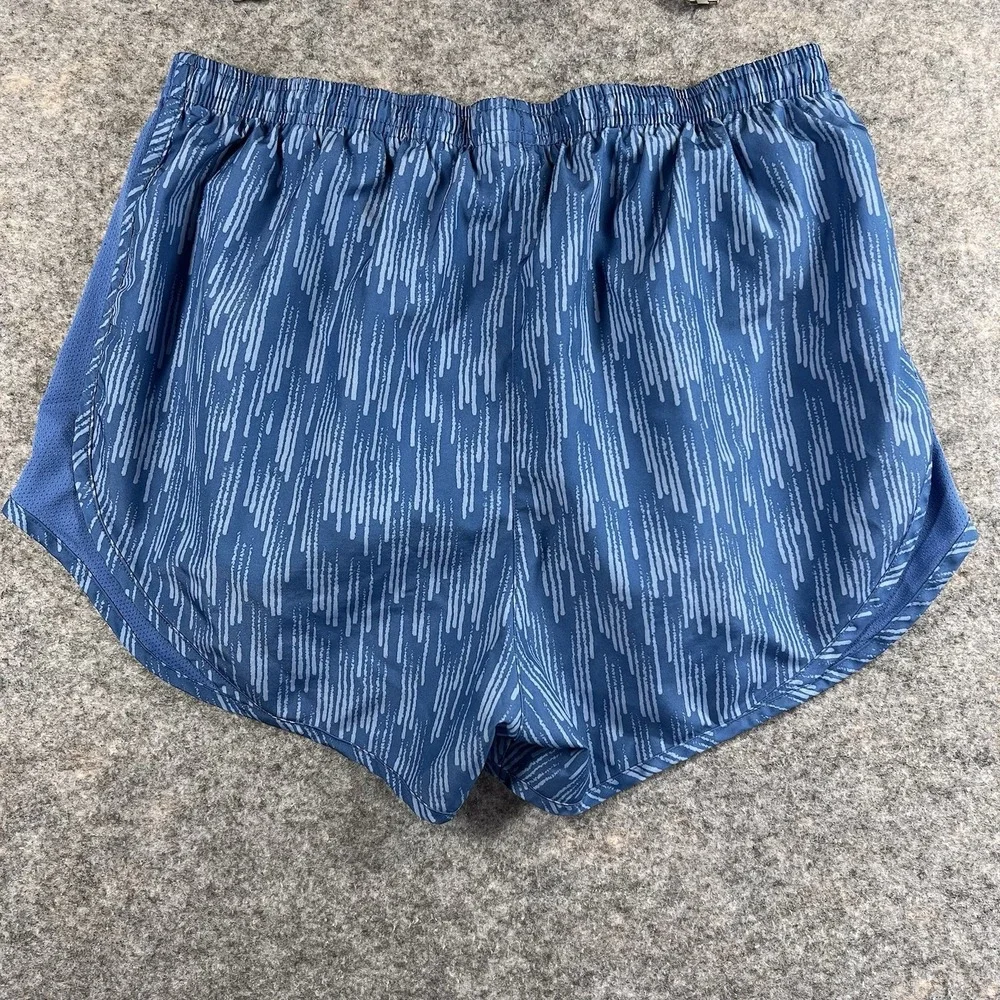 Nike Dri Fit Running‎ Shorts Womens Med Blue Pocket Lined 3